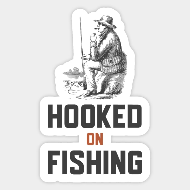 Hooked On Fishing Sticker by Jitesh Kundra